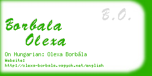 borbala olexa business card