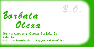 borbala olexa business card